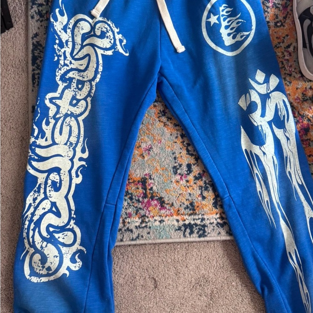 Blue Hellstar Joggers